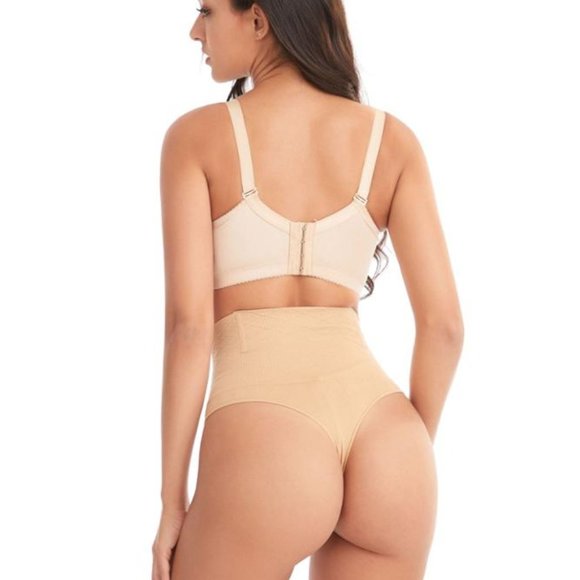 Set of 2 Butt Lifter Body Shaper Tummy Slimming Shapewear Black and Tan Beige - Picture 3 of 7